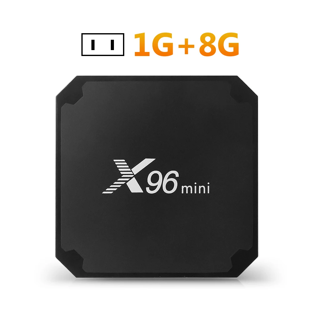X96 Мини Android 7,1 ТВ приставка сетевая Приставка Смарт ТВ приставка S905W Четырехъядерный 4K 2G 16G RK3229 HD 3D 2,4G wifi 1 шт - Цвет: US Plug