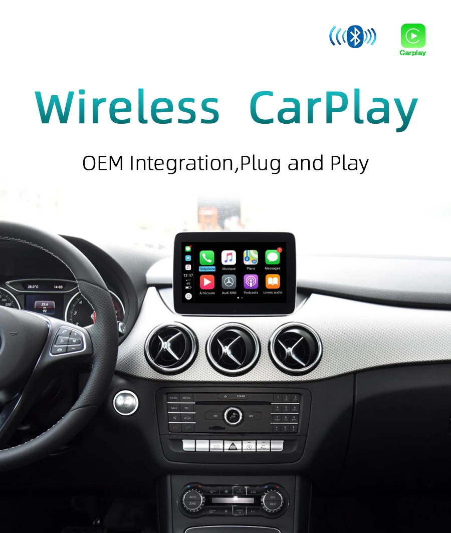 Sinairyu беспроводной Apple CarPlay для Mercedes B класс W246- NTG5 OEM Aftermarket Автомобиль играть с Android зеркалирование/Авто