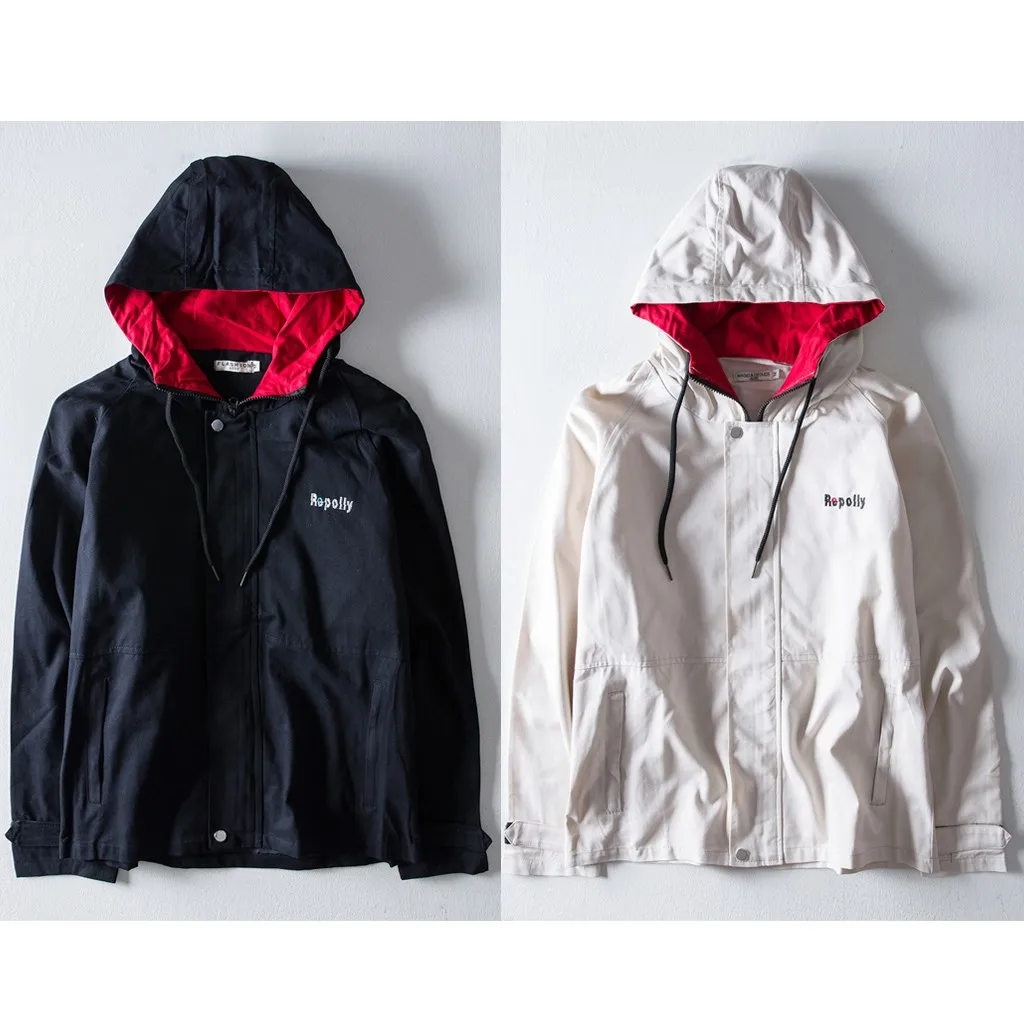 Низкая цена, распродажа, мужская повседневная осенняя и зимняя модная Свободная куртка с длинным рукавом, пальто с капюшоном, высокое качество, Прямая поставка