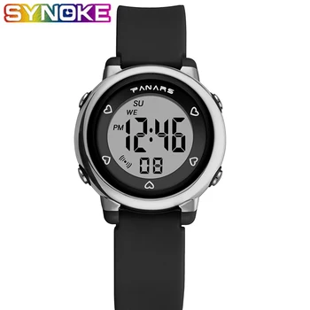 

SYNOKE Fashion Sports Kids Watches Waterproof Alarm Watch Children Back Light Calendar Digital Wristwatches Relogio Infantil