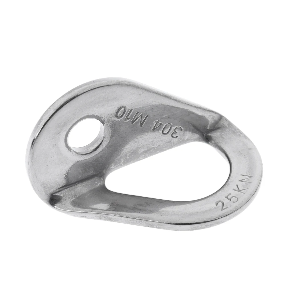 2 Pieces 10mm 25KN 304 Stainless Steel Mountaineering Rock Climbing Caving Bolt Hanger Equipment Outdoor Climbing Accessories
