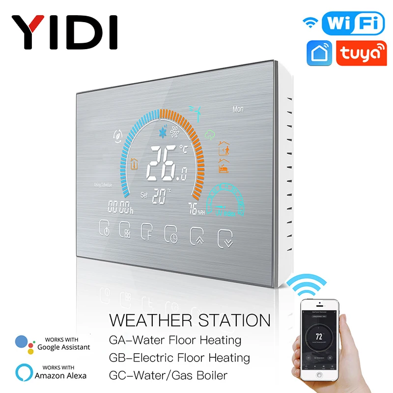 Temperature-Controller Weather-Station Programmable Alexa Tuya Smart Underfloor-Water/gas-Boiler