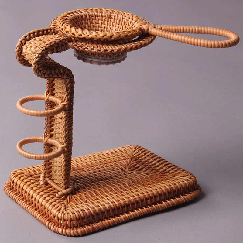 Vietnamese Autumn Rattan Tea Tray Accessories Kung Fu Tea Set Creative Handmade Rattan Tea Filter Bag Set Tea Ceremony Accessori