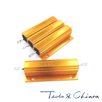 

2Pcs 100R 100ohm 100 62R 62ohm 62 R Ohm 100W Watt Aluminum Wirewound Power Metal Shell Case Resistor Resistance RX24