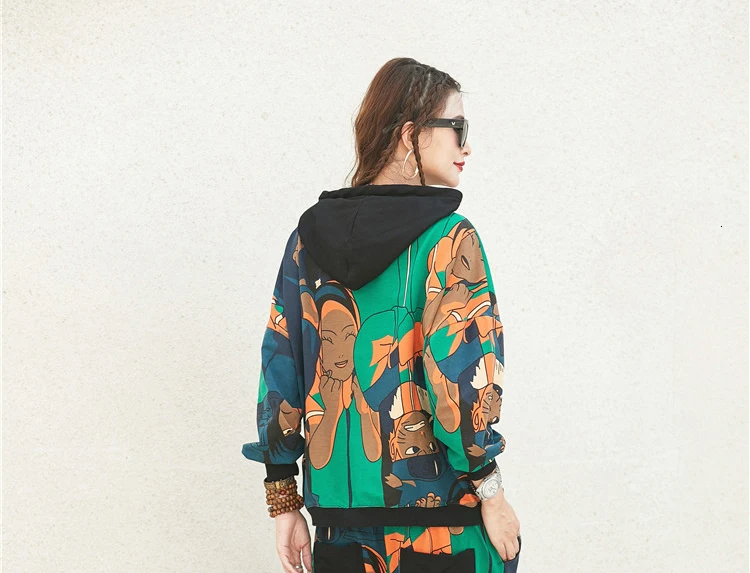 Max LuLu модные корейские Клубные наряды женские осенние топы толстовки шаровары комплект из двух предметов женский спортивный костюм с капюшоном плюс размер