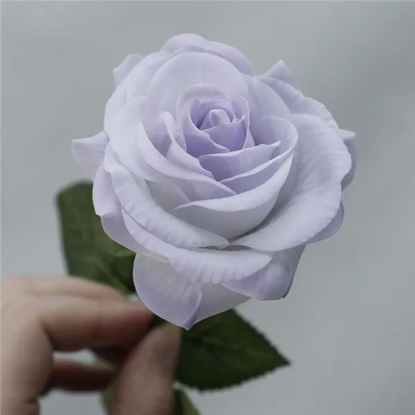 43 см розовый шелк искусственный Искусственные цветы Шелковая Роза украшение для свадьбы Декор Цветы Поддельные Цветы для дома Свадебные украшения в помещении - Цвет: Light-blue