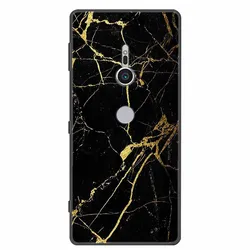 Stylish Marble Painted Soft TPU Phone Case Cover for Sony XZ3 (1)