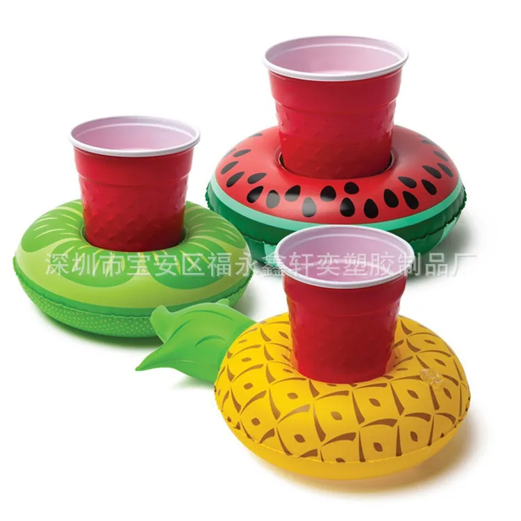По индивидуальному заказу надувной детская игрушка Lemon Cup держатель для напитков воды в бассейне чашка и блюдце Сделано