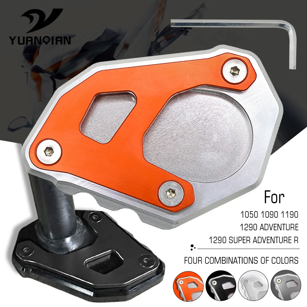 С логотипом CNC алюминиевая мотоциклетная боковая подставка Kickstand увеличенный удлинитель мотоциклетная боковая подставка для KTM 1050 Adventure