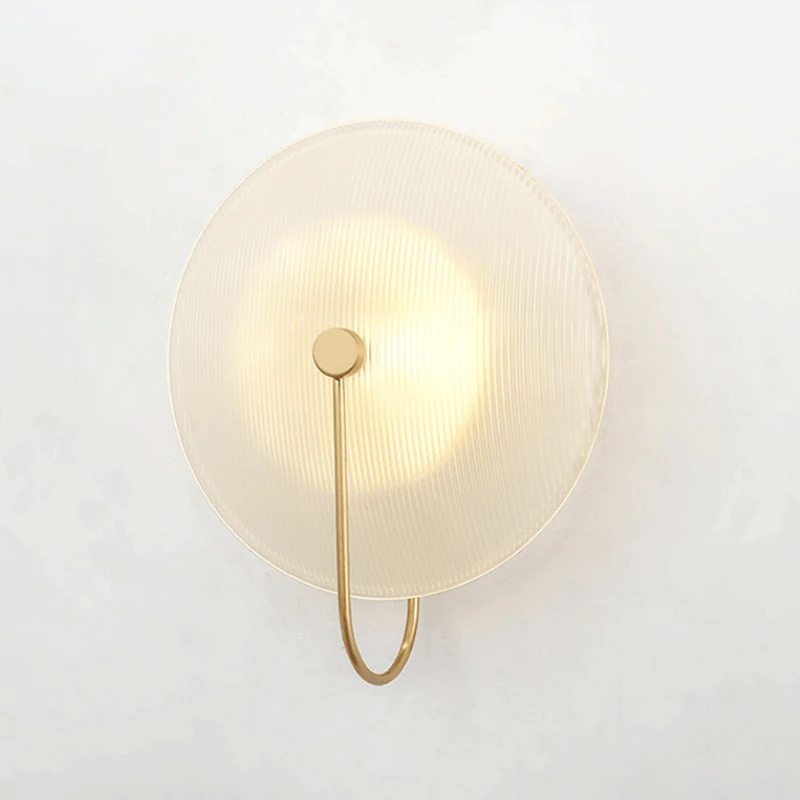 Modern Led Wall Lamp Creative Stripe Glass Nordic Gold Lighting Fixture Living Bathroom Bedside Bedroom Decoration Sconce Lights led wall lamp wall sconces light wall lamp