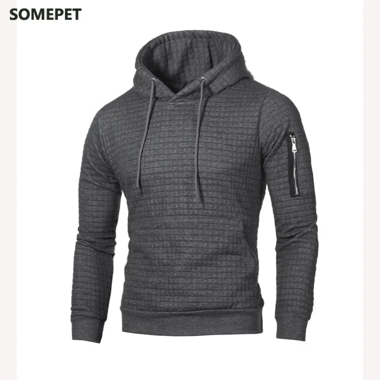 

2020 Sweater Men Solid Pullovers New Fashion Casual Hooded Sweater Autumn Winter Warm Femme Men Clothes Slim Jumper