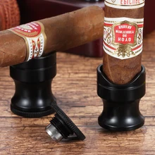 GALINER черный Нержавеющая сталь держатель для сигары портативная пепельница для сигар стойка сигарет Поддержка для путешествий, сигара держатель для отдыха