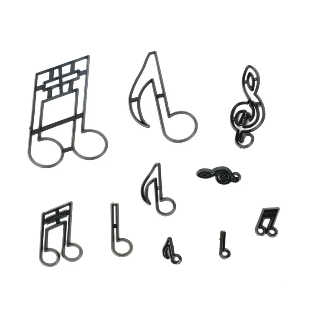 Description Picture 4 of item10pc Music Notes Cookie Cutter Plastic Sugarcraft Fondant Cutters For Sugar Mass Molds Cake Decorating Tools Baking Cupcake Mold
