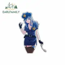 EARLFAMILY 13cm x 9.2cm Funny Car Stickers Woman Cartoon Anime Waterproof Vinyl JDM RV VAN 3D DIY Fine Decal Accessories