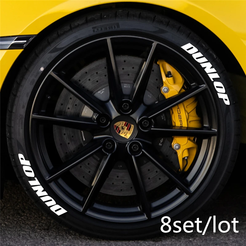 4 шины x автомобильные шины наклейки s перманентные шины Наклейки тюнинг универсальные 3D шины наклейки колеса наклейки s наборы колеса этикетки - Color Name: 8 dun lop