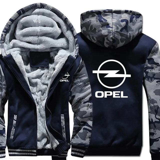 Зимняя мужская новая коллекция Повседневная Толстовка Opel мужские толстовки утолщенная верхняя одежда на молнии зимние мужские теплые куртки V-1 - Цвет: 2