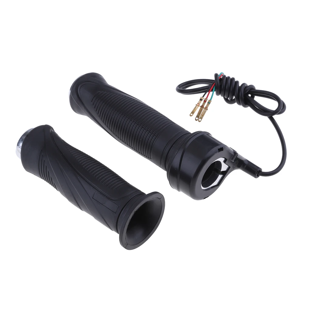 24V/36V/48V Electric Bike Handlebars Throttle Grips LED Battery Indicator