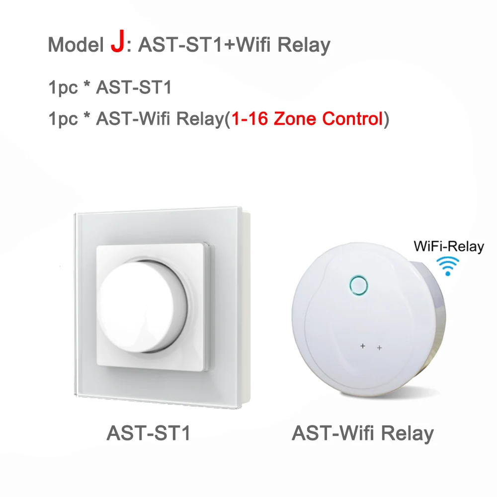 Model J 220V светодиодный диммер Triac 230V 110V AC Беспроводной RF 2,4G пульт дистанционного управления с регулируемой яркостью ручка выключатель света Умный wifi-контроллер диммер для Светодиодный ламп - Цвет: Model J