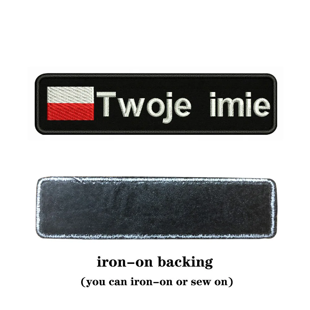POLAND FLAG embroidered iron-on PATCH POLISH new POLSKA APPLIQUE SOUVENIR EMBLEM