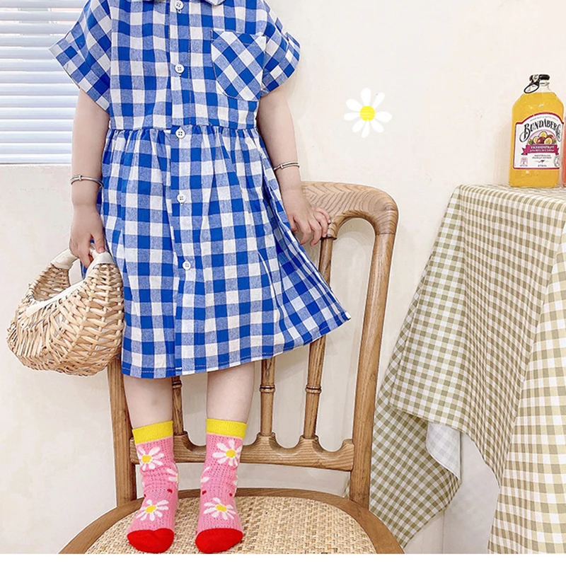 MILANCEL Girls Sock Print Cartoon Thin Cotton Breathable Socks