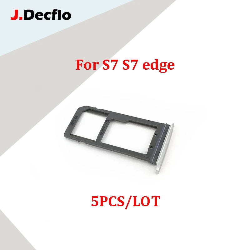 JDecflo 5 шт./лот одиночный/двойной металлический пластиковый слот для Sim-карты Nano