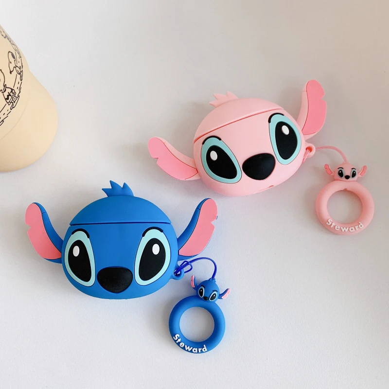 

For Airpods 2 Case Silicone Stitch Cartoon Cover for Apple Air pods Cute Earphone Case 3D Headphone case for Earpods Accessories