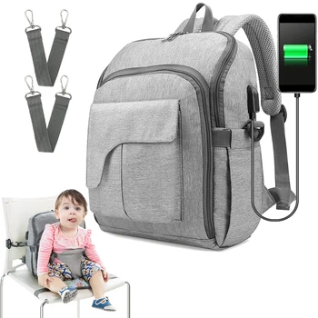 

Travel Backpack Mummy Diaper Bag Multifunction Large Capacity Double Shoulder Knapsack Practical Nappy Bag Backpack
