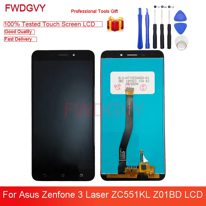 

5.5 " For Asus ZenFone 3 Laser ZC551KL LCD Display Touch Screen Digitizer Assembly for ZC551KL Z01BDB Z01BDA Z01BDC Lcds