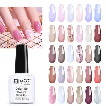 

Elite99 10ml 6pcs/Lots Gel Nail Polish Set Soak Off UV LED Lamp Glitter Gel Nail Kit Nail Varnish Gel Polish Manicure Sets