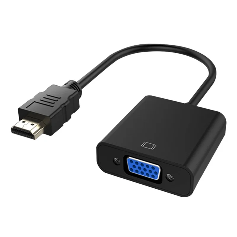 Адаптер hdmi-vga Мужской конвертер с разъемом адаптер 1080P цифровой аналоговый видео аудио 3,5 мм аудио кабель для ПК ноутбука планшета