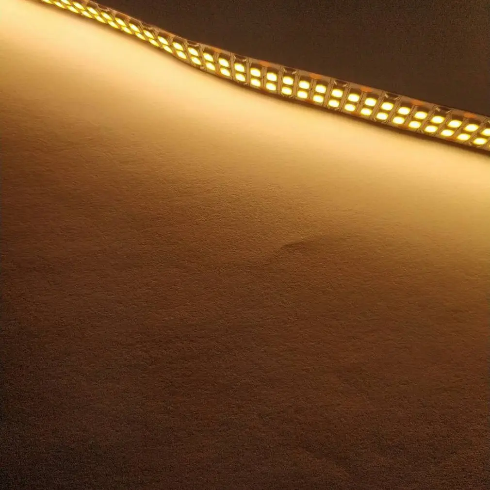 5 метров супер яркий 480 Led/м 2400 Led/5 м 2835 теплый белый/холодный белый 12 В двухрядные гибкие светодиодные полосы
