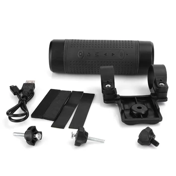 

P-X1 Waterproof Outdoor Bike Bluetooth Stereo Bass Mini Speaker FM Radio Flashlight Memory Card Hot