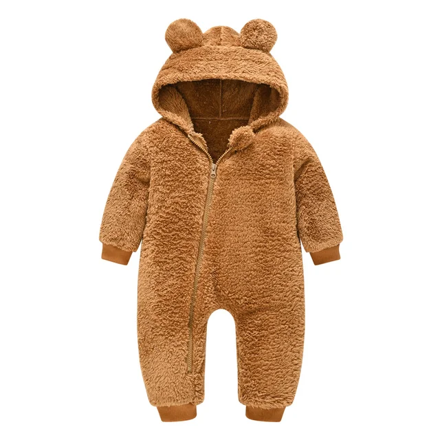 2022 kış sonbhr bebek kriktür yı tulum bebek kostüm erkek tulum genel kızlr Romper pmuk kpüşonlu giysiler 0 4Y|Rompers|  