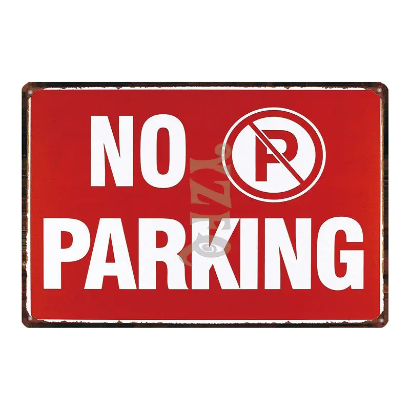 DU-3317 Notice Sign Restroom Poster Plaque Metal Vintage Exit Advertising Wall Poster Bar Shop Art Home Decor Cuadros DU-3300A - Color: DU-3317
