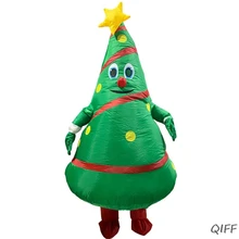 Надувные Рождественские елки для взрослых; карнавальный костюм; забавная праздничная одежда; реквизит
