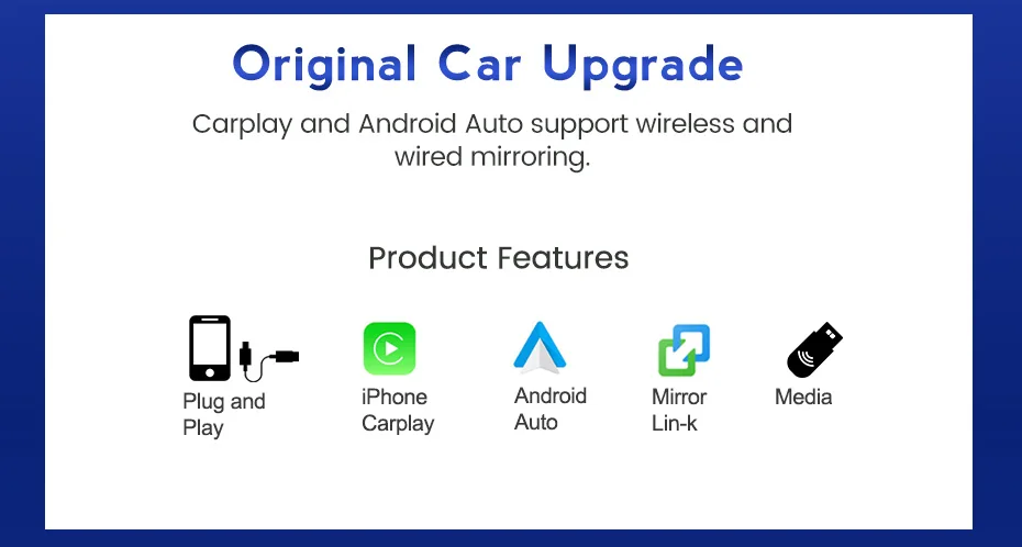 Wireless Apple CarPlay Android Auto For BMW MINI Countryman/Clubman/Cabrio/Cooper Works R50 R52 R53 R54 R56 R60 R61 F54 F57 android car video player