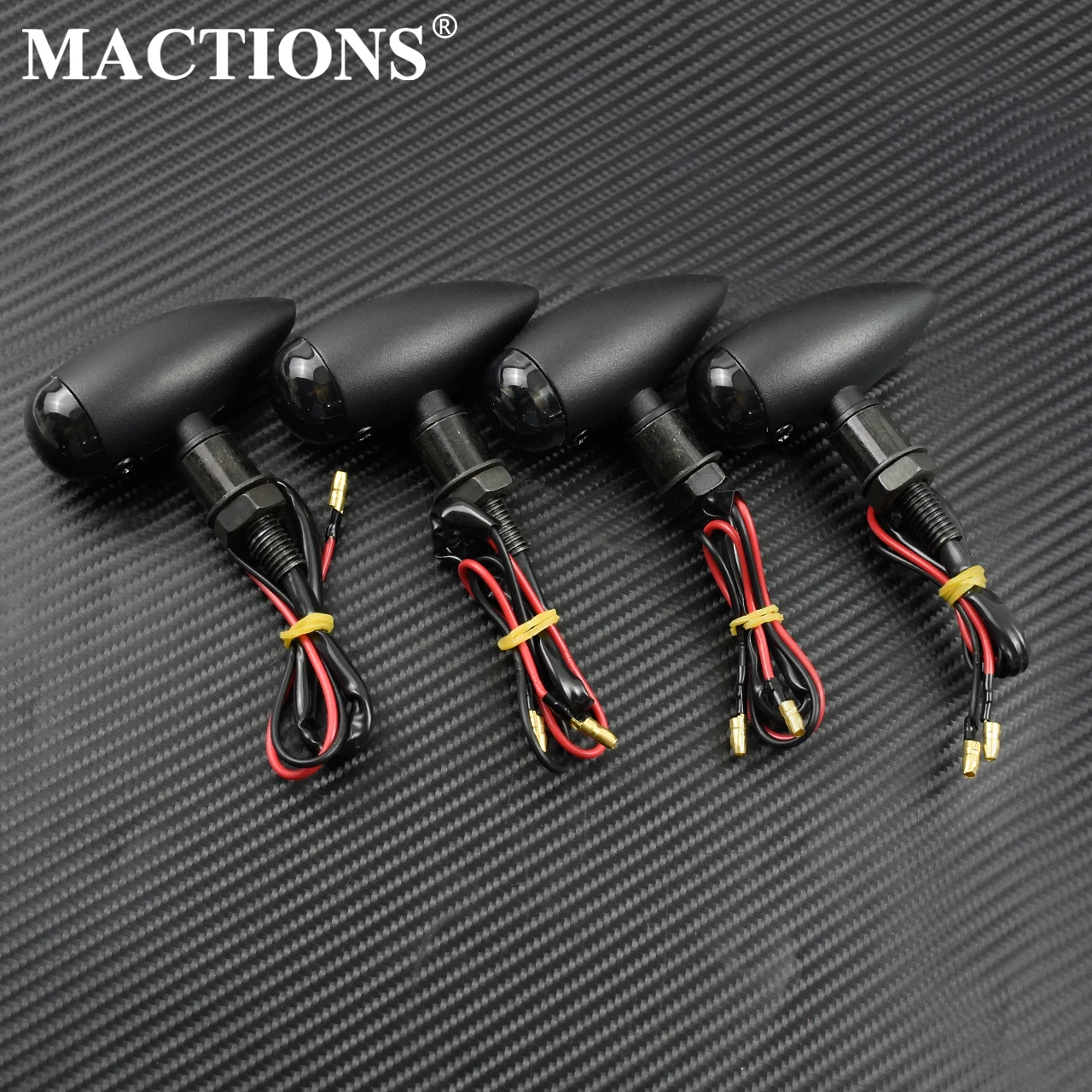 Motorcycle Black Bullet Turn Signals Indicators Blinker Lights Lamp For Harley Sportster Touring Dyna Softail Chopper Cafe Racer |