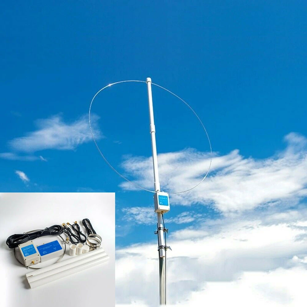 Antena de onda corta para Radio SDR, accesorio de bucle activo de Y 200A, 100 180MHz| | - AliExpress