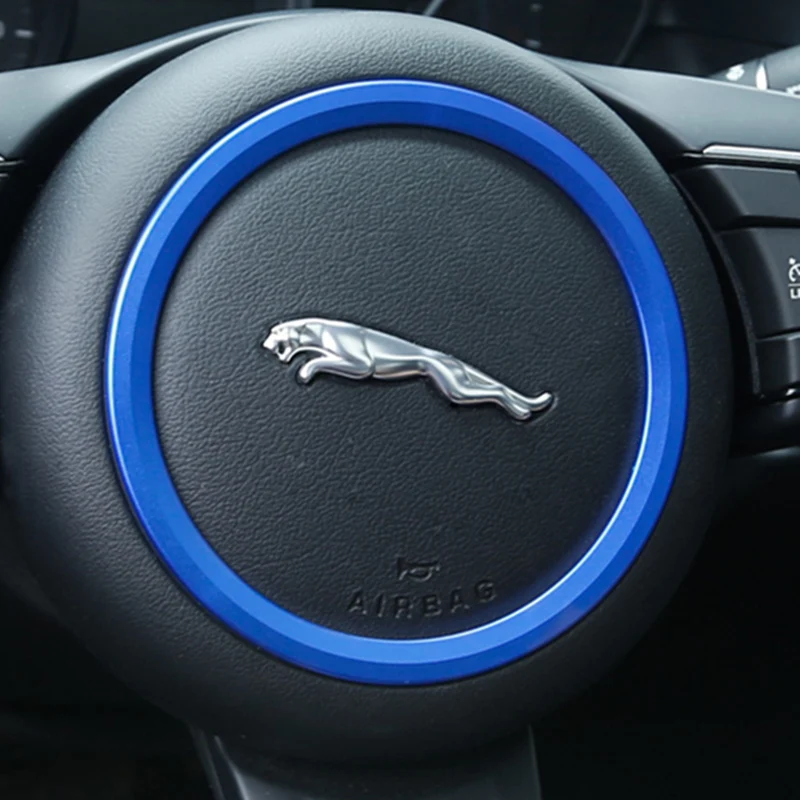 Декоративное кольцо на руль автомобиля интерьерная наклейка чехол для Jaguar F PACE XE