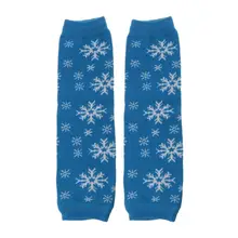 Рождественские гетры для девочек и мальчиков; хлопковые леггинсы в полоску с оборками; 14 цветов; детские носки для ползания; DXAD