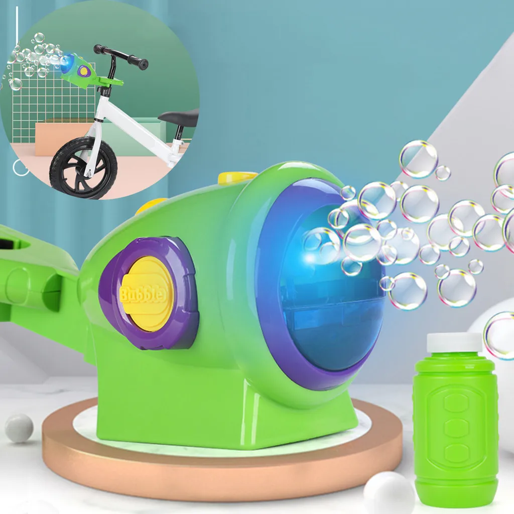 

Bicycle Automatic Water Blowing Toys Bubble Soap Bubble Blower Kids Toys Parent-Child Exchange Interactive Outdoor Toy#g4