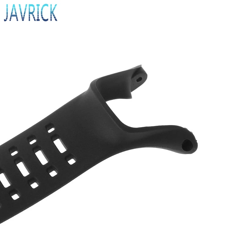 JTMM Nieuwe flexibele rubberen horlogevervanging, zachte zwarte vervangende band voor Suunto Ambit 1/2/2S/2R/3 Sport/3 Run/3 PEAK - Premium waterdichte horlogeband 24mm - schroevendraaier inbegrepen zwart