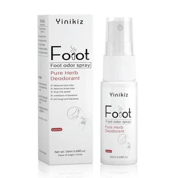 

Foot and Shoe Deodorant Odor Spray Deodorizer Eliminates Odor Anti Bacterial Anti-fungal Shoes Refresher Deodorant 20ML