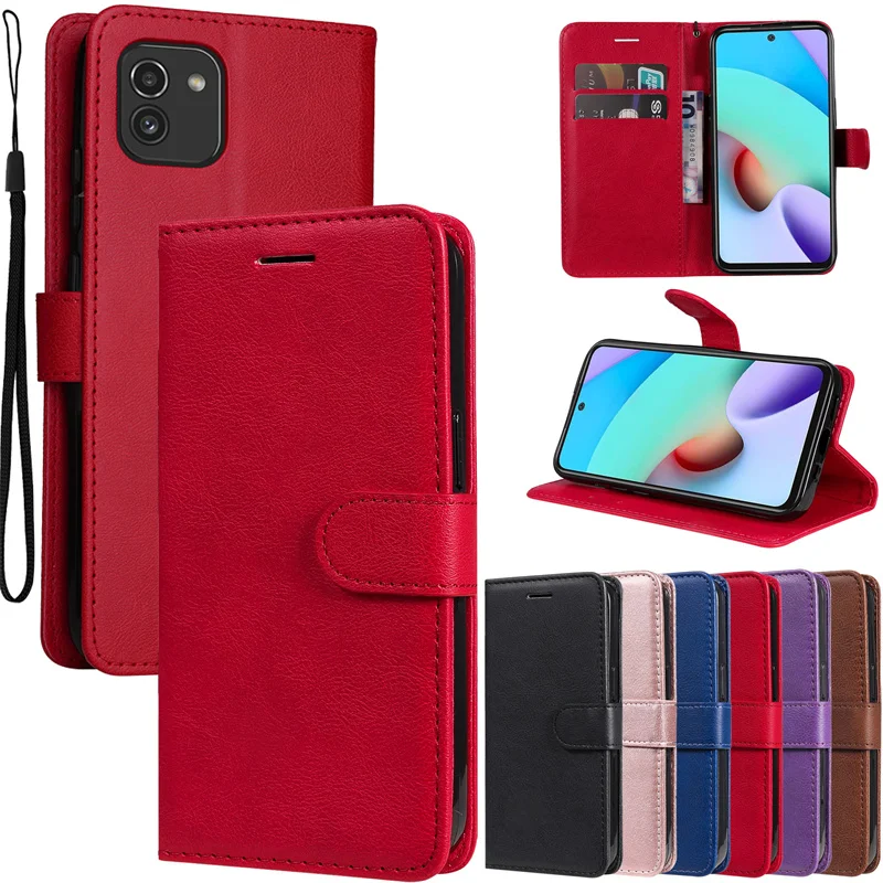 Flip Leather Phone Case For Samsung Galaxy A03 A03S A04E A04s Protect Mobile phone case leather phone case leather case
