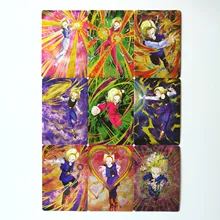 9pcs/set Android 18 Super Dragon Ball Z Heroes Thick Flash Battle Card Ultra Instinct Goku Vegeta Game Collection Cards 9pcs/set Android 18 Super Dragon Ball Z Heroes Thick Flash Battle Card Ultra Instinct Goku Vegeta Game Collection Cards