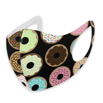 

Beautiful Flower Cake print The stylish windproof and dustproof mask can clean the dustproof external shielding cloth.