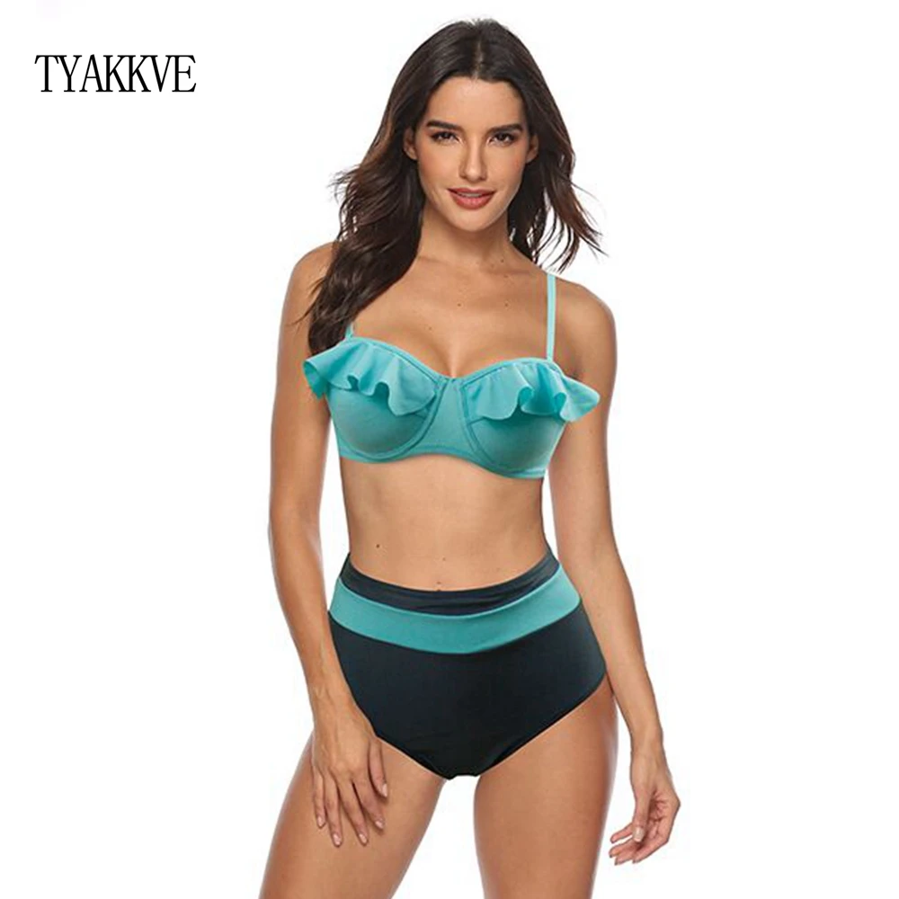 

TYAKKVE Bikinis Women 2019 Newest Swimwear Women Swimsuit Push Up Bathing Suit Print Beach Brazilian Bikini High Waist Biquinis