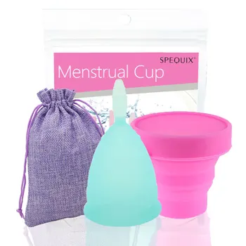

Menstrual Cup Reusable Collector Menstrual Medical Silicone Period Cup Soft Lady With Foldable Collapsible Cup Copita Menstrual