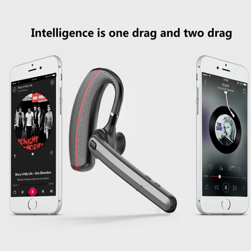 MOOL Беспроводная Bluetooth гарнитура для бега спорт одно ухо бизнес ушной крючок тип длинный режим ожидания Универсальный