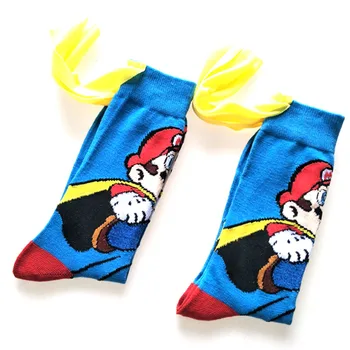 

10pairs Super mario Personalized Anime Fashion Funny Novelty Cartoon Men's Socks Comfortable Happy Colorful Cotton Socks